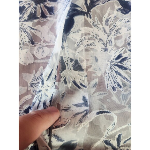 Joseph Ribkoff Floral Blouse Tunic Button 3/4 Sleeve Blouse Size 12 Sheer 212080 - Picture 5 of 7